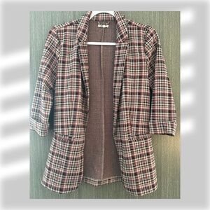 Maurices Plaid Blazer • Like New • Plaid • Size XS